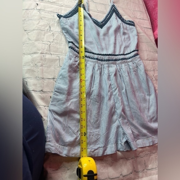 Japna Blue Embroidered Romper Size M - Picture 9 of 9